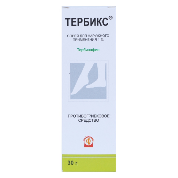 Тербикс спрей для наружного применения 1% x 30г №1 фото в интернет-аптеке "Фармсервис"