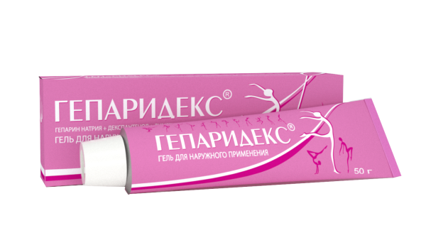 Гепаридекс гель для наружного применения 50000МЕ/100г+2.5г/100г+15г/100г x 50г №1 фото в интернет-аптеке "Фармсервис"