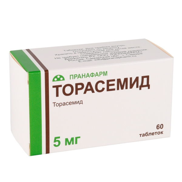ТОРАСЕМИД таблетки 5мг №60 фото в интернет-аптеке "Фармсервис"