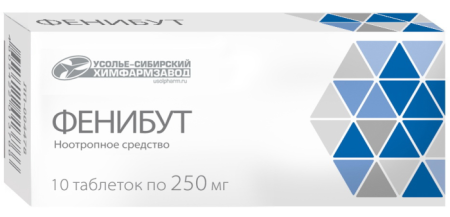 Фенибут таблетки 250 мг №10 детальное фото в интернет-аптеке "Фармсервис"