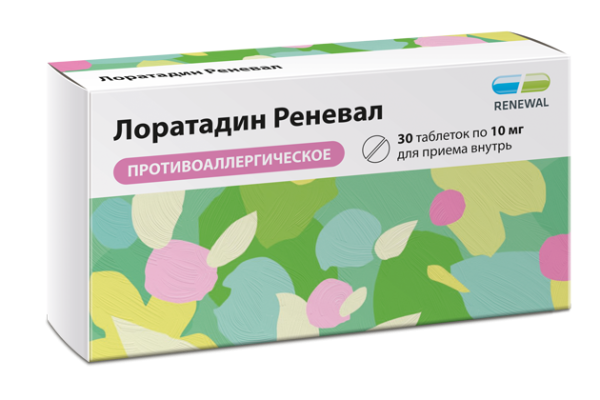 Лоратадин Реневал таблетки 10мг №30 фото в интернет-аптеке "Фармсервис"