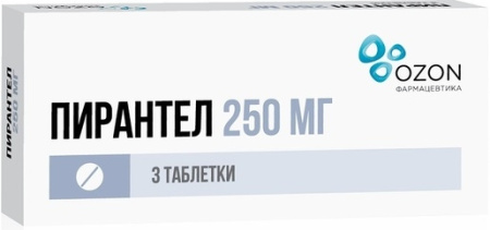 Пирантел таблетки 250мг №3 детальное фото в интернет-аптеке "Фармсервис"