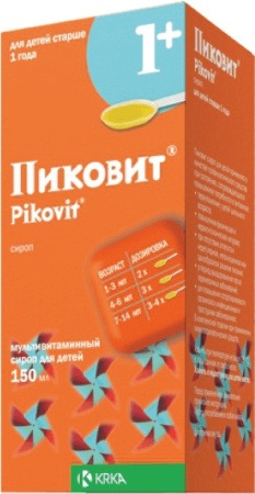 Пиковит сироп [для детей] 150мл №1 детальное фото в интернет-аптеке "Фармсервис"