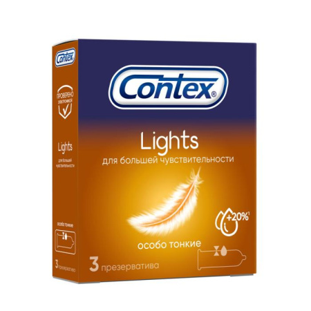 Презерватив CONTEX №3 Lights (особо тонкие) детальное фото в интернет-аптеке "Фармсервис"