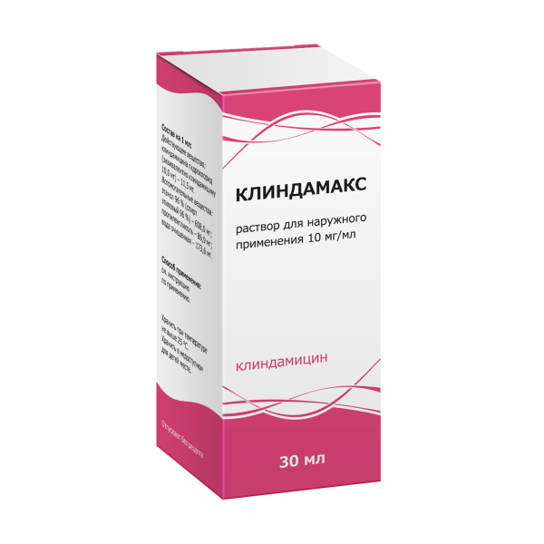 Клиндамакс раствор для наружного применения 10мг/мл x 30мл №1 фото в интернет-аптеке "Фармсервис"