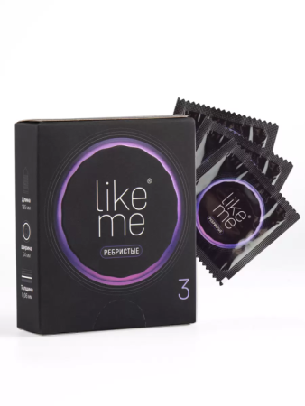 Презерватив LIKE ME №3 ребристые детальное фото в интернет-аптеке "Фармсервис"