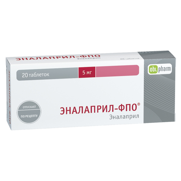 Эналаприл-ФПО таблетки 5мг №20 фото в интернет-аптеке "Фармсервис" Эналаприл-ФПО таблетки 5мг №20 фото в интернет-аптеке "Фармсервис"