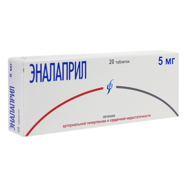 Эналаприл таблетки 5мг №20 фото в интернет-аптеке "Фармсервис" Эналаприл таблетки 5мг №20 фото в интернет-аптеке "Фармсервис"
