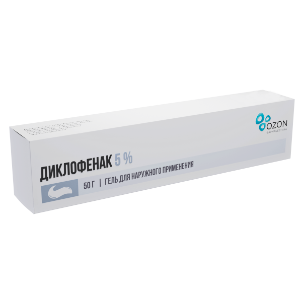 Диклофенак гель для наружного применения 5% x 50г №1 фото в интернет-аптеке "Фармсервис"