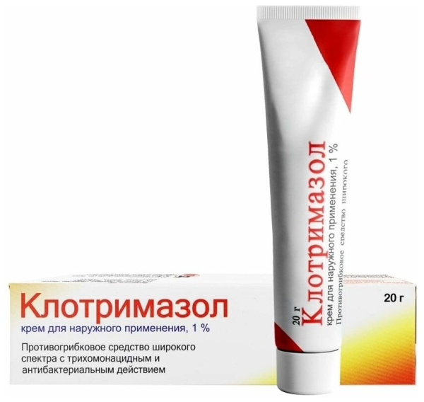 Клотримазол крем для наружного применения 1% x 20г №1 фото в интернет-аптеке "Фармсервис"