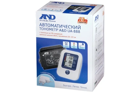 Тонометр AND UA-888AC автоматический с адаптером детальное фото в интернет-аптеке "Фармсервис" Тонометр AND UA-888AC автоматический с адаптером детальное фото в интернет-аптеке "Фармсервис"