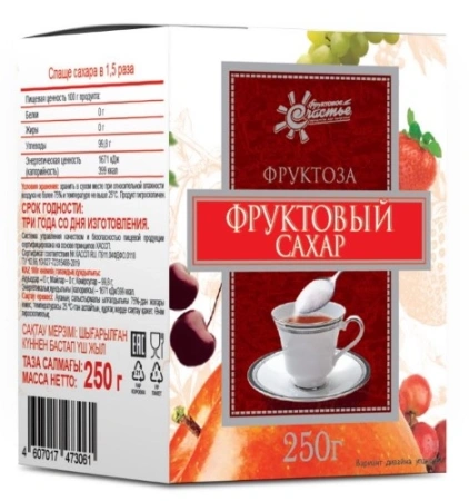 Фруктоза 250г детальное фото в интернет-аптеке "Фармсервис"