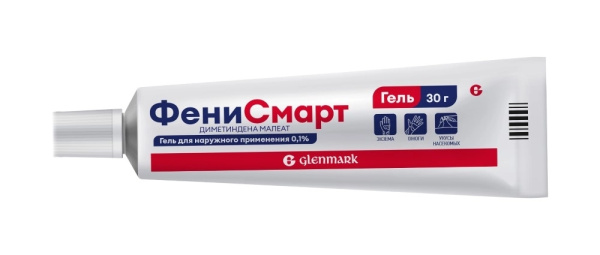 ФЕНИСМАРТ гель для наружного применения 0.1% x 30г №1 фото в интернет-аптеке "Фармсервис" ФЕНИСМАРТ гель для наружного применения 0.1% x 30г №1 фото в интернет-аптеке "Фармсервис"