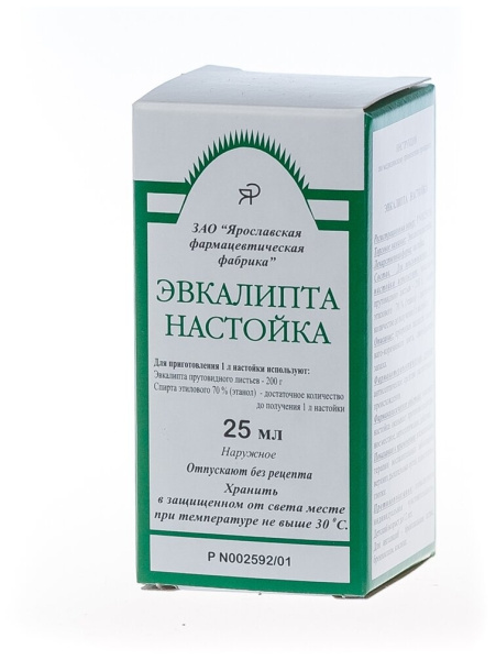 Эвкалипта настойка настойка для ингаляций и местного применения 200г/л x 25мл №1 фото в интернет-аптеке "Фармсервис"