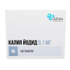 Калия йодид таблетки 100мкг №100 детальное фото в интернет-аптеке "Фармсервис"