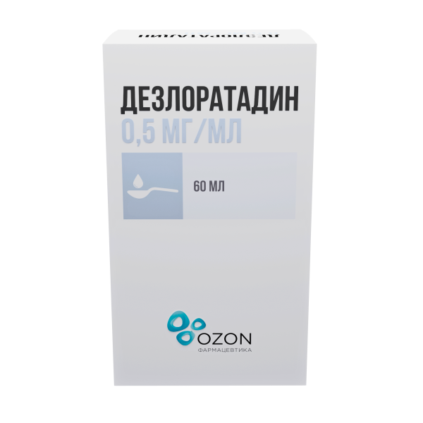 Дезлоратадин сироп 0,5мг/мл 60мл №1 фото в интернет-аптеке "Фармсервис"