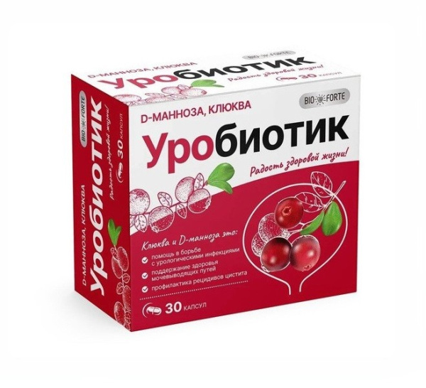Уробиотик BioForte капсулы №30 фото в интернет-аптеке "Фармсервис"