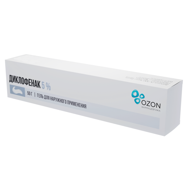 Диклофенак гель для наружного применения 5% x 50г №1 фото в интернет-аптеке "Фармсервис"