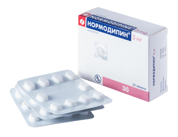 Нормодипин таблетки 5мг №30 фото в интернет-аптеке "Фармсервис"