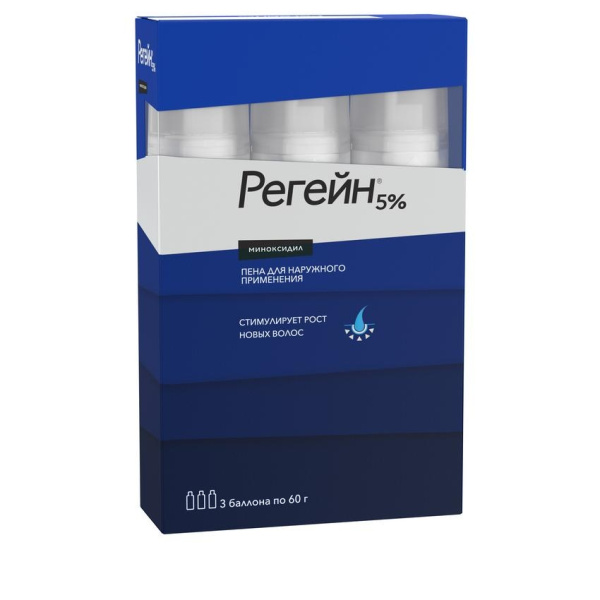 Регейн пена для наружного применения 5% x 60г №3 фото в интернет-аптеке "Фармсервис"