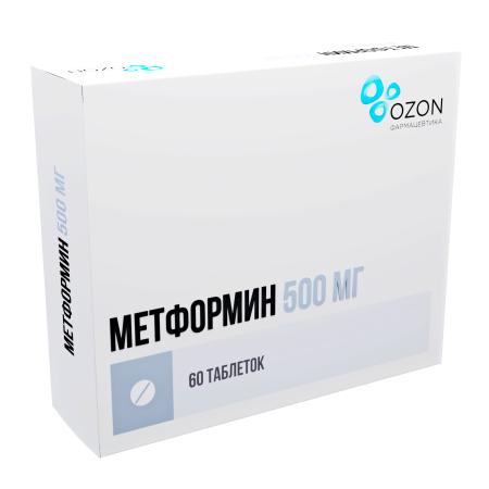 Метформин таблетки 500мг №60 детальное фото в интернет-аптеке "Фармсервис"