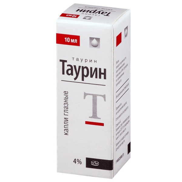 Таурин капли глазные 4% x 10мл №1 фото в интернет-аптеке "Фармсервис" Таурин капли глазные 4% x 10мл №1 фото в интернет-аптеке "Фармсервис"
