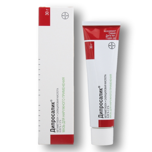 Дипросалик мазь для наружного применения 0.05%+3% x 30г №1 фото в интернет-аптеке "Фармсервис"