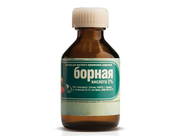 Борной кислоты раствор спиртовой флакон (раствор наружный) 3% 25мл фото в интернет-аптеке "Фармсервис"