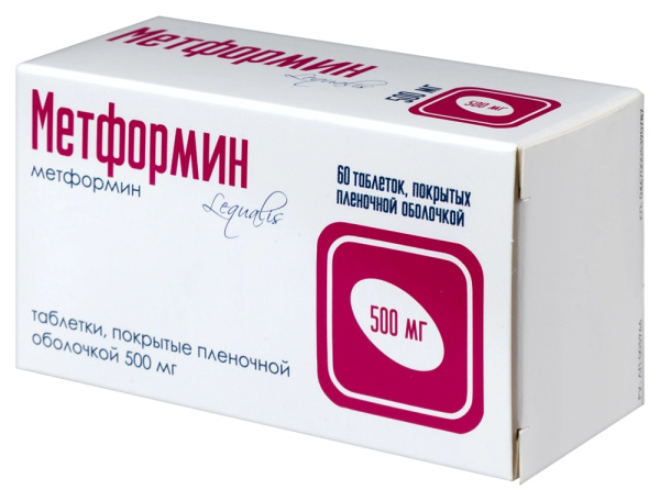 МЕТФОРМИН таблетки, покрытые плёночной оболочкой 500мг №60 фото в интернет-аптеке "Фармсервис" МЕТФОРМИН таблетки, покрытые плёночной оболочкой 500мг №60 фото в интернет-аптеке "Фармсервис"