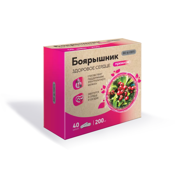 Боярышник Премиум BioForte Здоровое Сердце капсулы №40 фото в интернет-аптеке "Фармсервис"