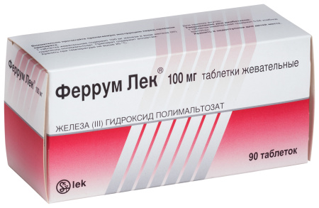 Феррум Лек таблетки жевательные 100мг №90 детальное фото в интернет-аптеке "Фармсервис"