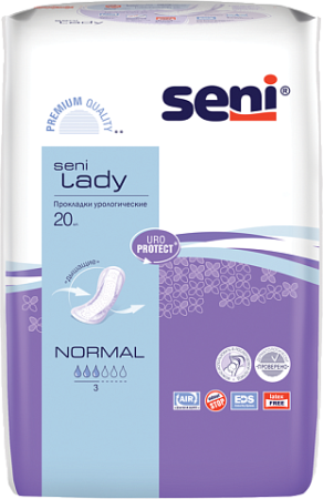 Прокладки урологические SENI LADY Normal №20 детальное фото в интернет-аптеке "Фармсервис"