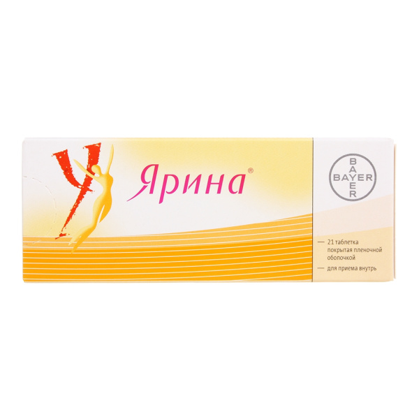 Ярина таблетки, покрытые плёночной оболочкой 3мг+30мкг №21 фото в интернет-аптеке "Фармсервис"