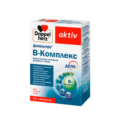 Доппельгерц Актив B-Комплекс таблетки №30 детальное фото в интернет-аптеке "Фармсервис"