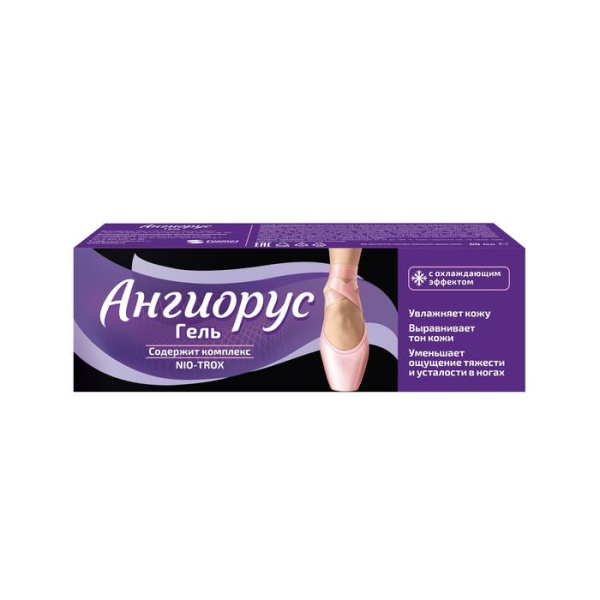 Ангиорус гель для ног с охлаждающим эффектом 60мл фото в интернет-аптеке "Фармсервис"