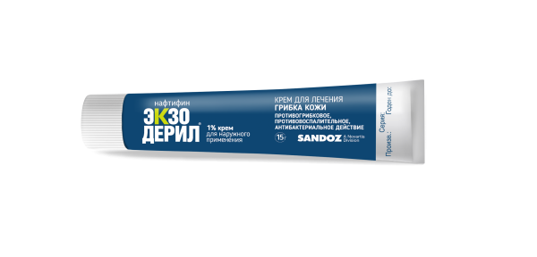 Экзодерил крем для наружного применения 1% x 15г №1 фото в интернет-аптеке "Фармсервис"