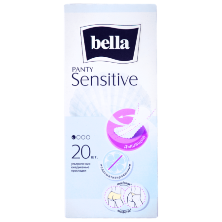 Прокладки ежедневные BELLA PANTY Sensitive №20 детальное фото в интернет-аптеке "Фармсервис"