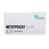 Метотрексат таблетки, покрытые оболочкой 2.5мг №50 детальное фото в интернет-аптеке "Фармсервис"