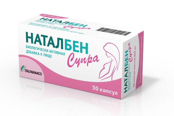 Наталбен Супра 30 капсул фото в интернет-аптеке "Фармсервис"