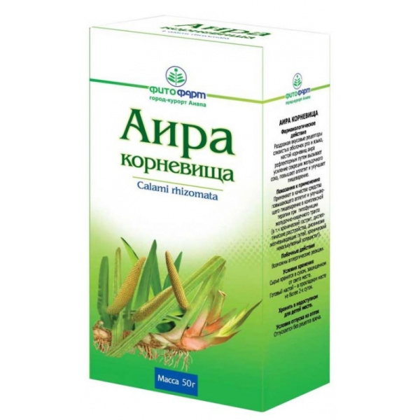Аира корневища корневища измельченные 50г №1 фото в интернет-аптеке "Фармсервис"