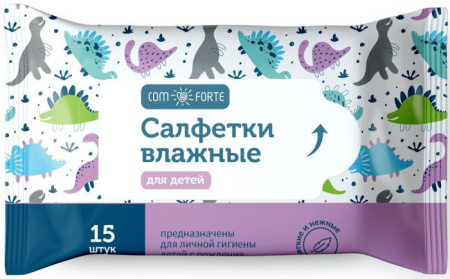 Салфетки детские ComForte влажные №15 детальное фото в интернет-аптеке "Фармсервис"