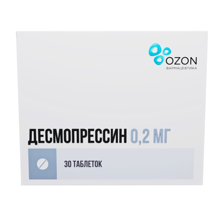 Десмопрессин таблетки 200мкг №30 детальное фото в интернет-аптеке "Фармсервис"