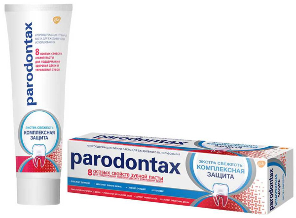 Зубная паста ПАРОДОНТАКС Комплексная защита 75мл фото в интернет-аптеке "Фармсервис"