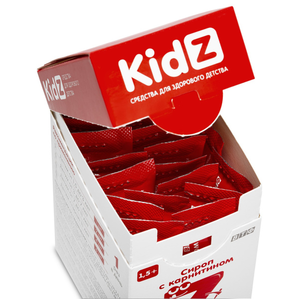 Kidz сироп с карнитином д/аппетита стик-пакет 2,5мл №20 фото в интернет-аптеке "Фармсервис"