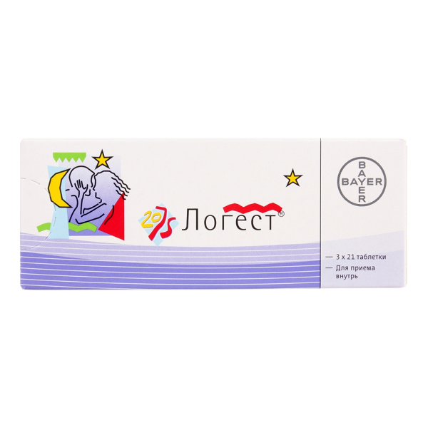 Логест таблетки, покрытые оболочкой 75мкг+20мкг №63 фото в интернет-аптеке "Фармсервис"