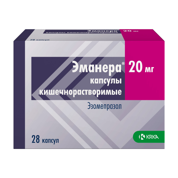 Эманера капсулы кишечнорастворимые 20мг №28 фото в интернет-аптеке "Фармсервис"