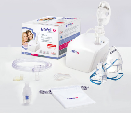 Ингалятор B.Well PRO-110 компрессорный детальное фото в интернет-аптеке "Фармсервис"