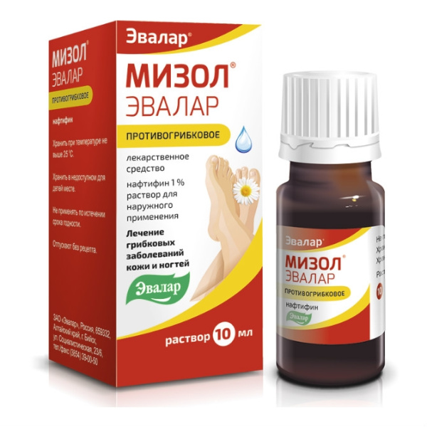 Мизол Эвалар раствор для наружного применения 1% x 10мл №1 фото в интернет-аптеке "Фармсервис"