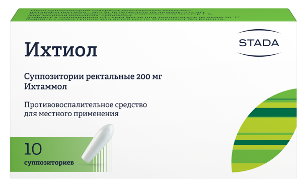 Ихтиол суппозитории ректальные 200мг №10 фото в интернет-аптеке "Фармсервис" Ихтиол суппозитории ректальные 200мг №10 фото в интернет-аптеке "Фармсервис"