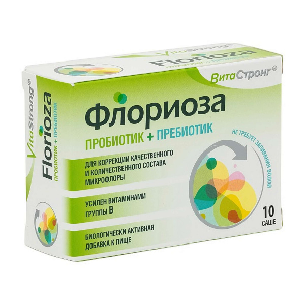 Витастронг Флориоза пакеты 1,7г саше №10 фото в интернет-аптеке "Фармсервис"